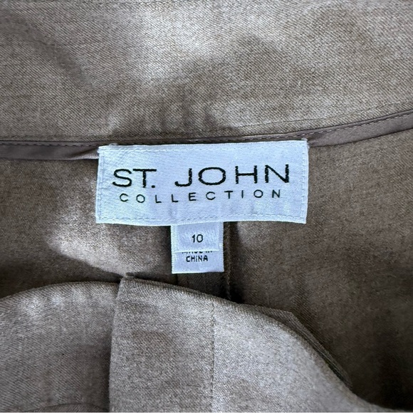 St. John Wool Wide Leg Women’s Trouser Pants Size 10 - Picture 5 of 7